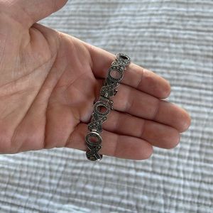 COPY - Silver X O bracelet with Hook n clasp.